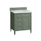 James Martin Vanities Brittany 30in Single Vanity, Smokey Celadon w/ 3 CM White Zeus Top 650-V30-SC-3WZ - alternate 5
